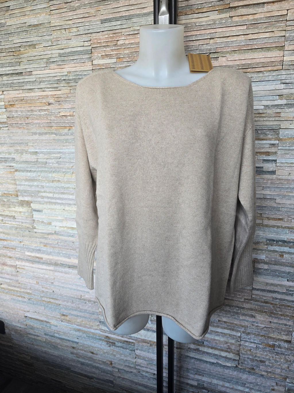 Maglia a scatola in puro cashmere