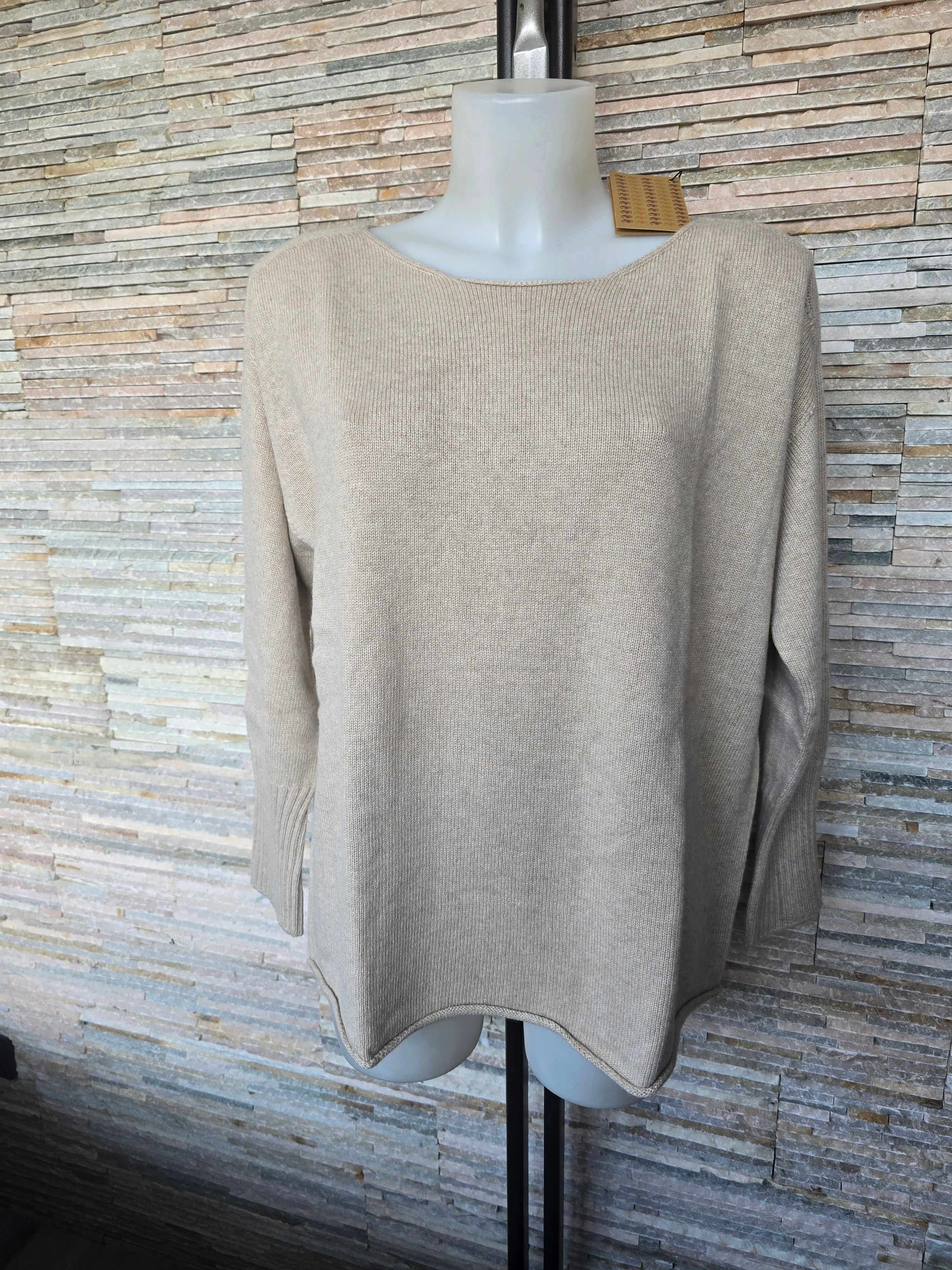Maglia a scatola in puro cashmere