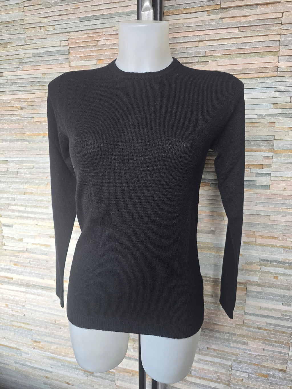 Maglia sottogiacca in puro cashmere giro collo