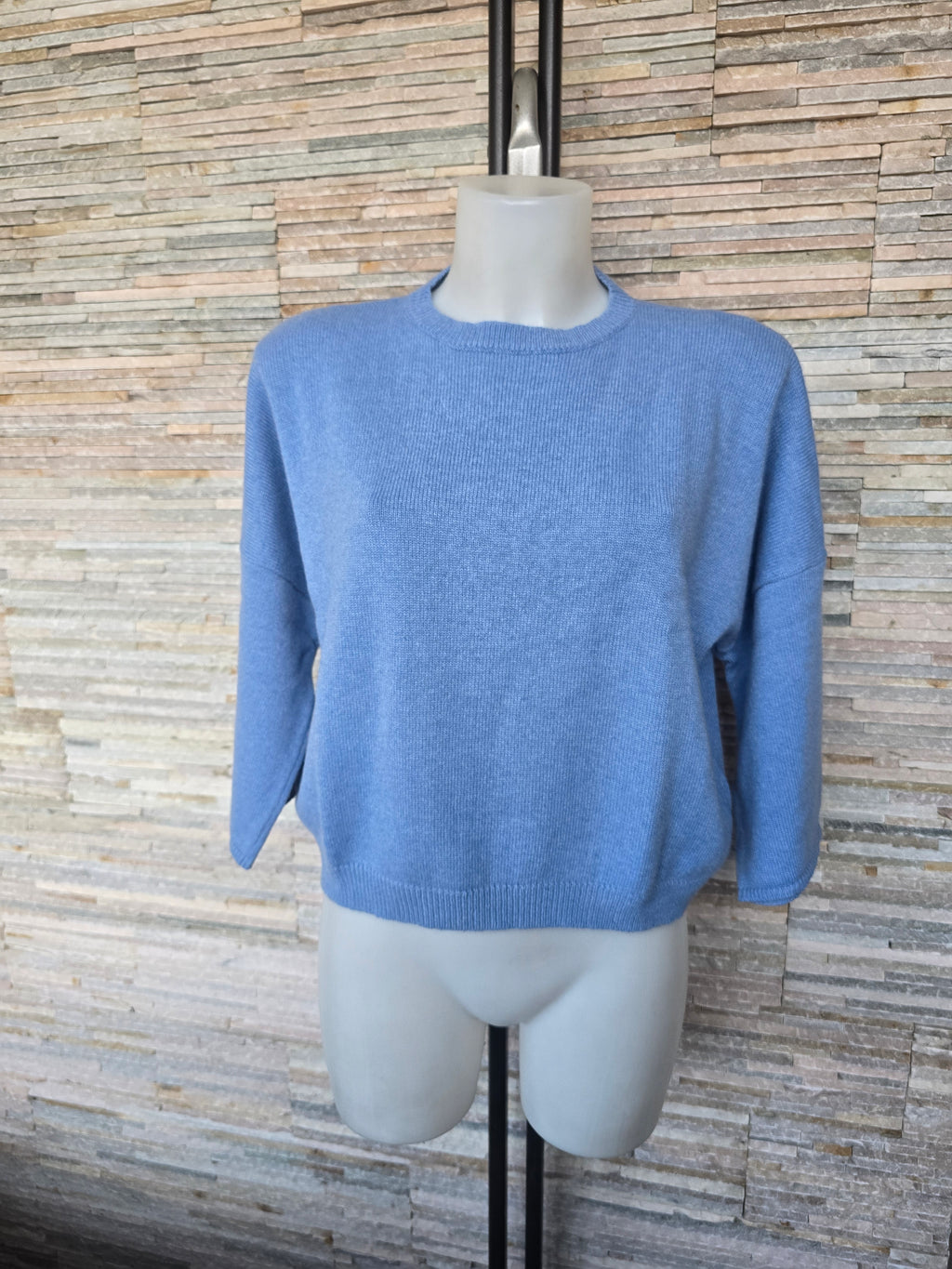 Maglia a scatola girocollo corta