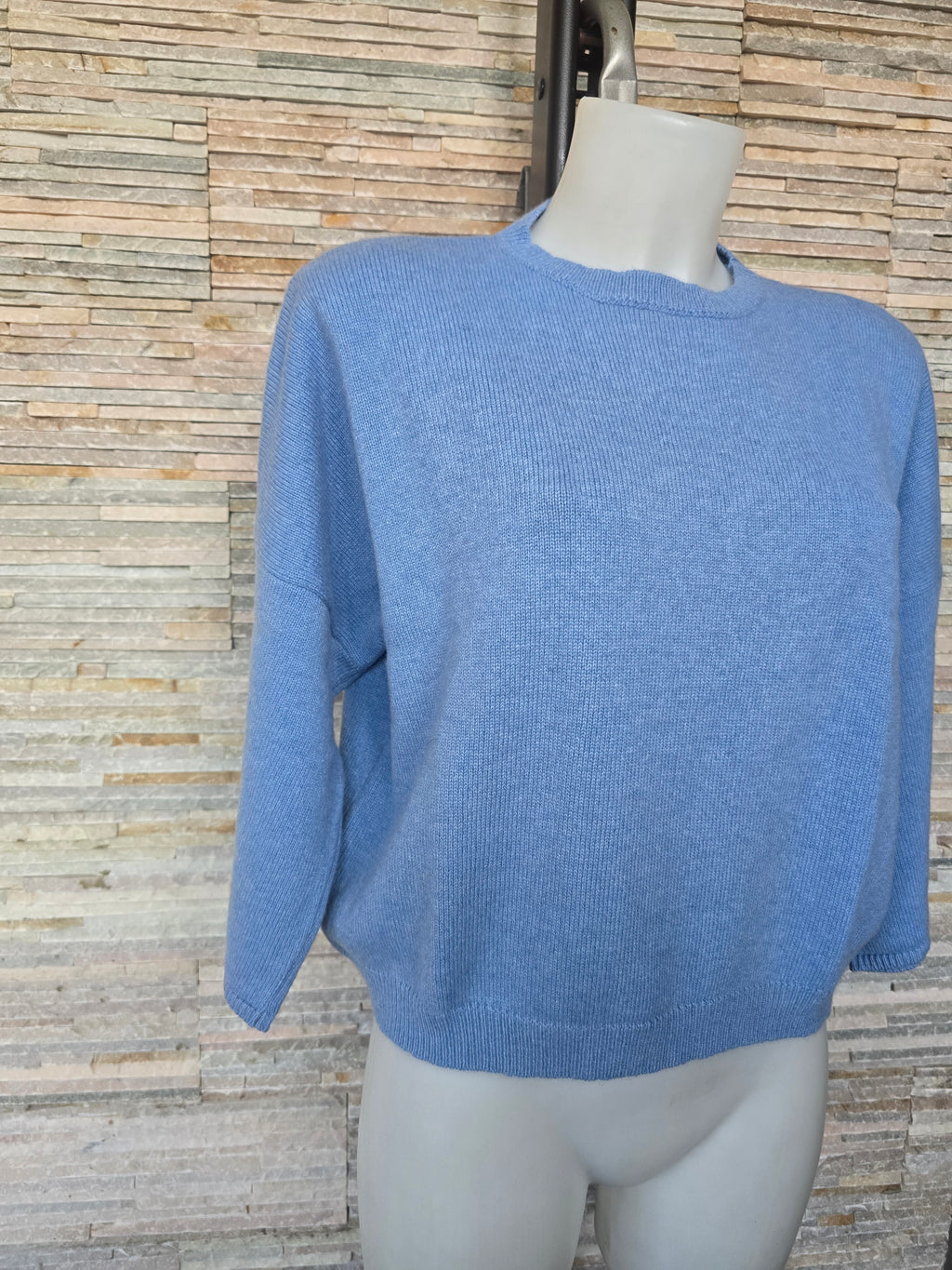 Maglia a scatola girocollo corta